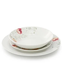 Elama Poppy 18-Piece Dinnerware Set, Service For 6