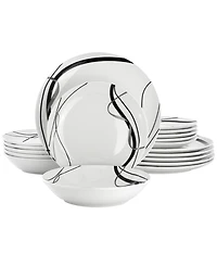 Elama Sarah 18-Piece Dinnerware Set, Service For 6