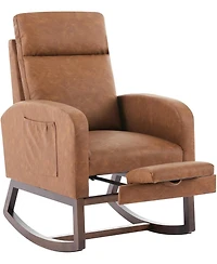 gaomon Set of 2 Swivel Rocker Chairs