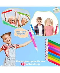 Gnuadz Giant Wooden Pencils Novelty Party Favors 9 Pack
