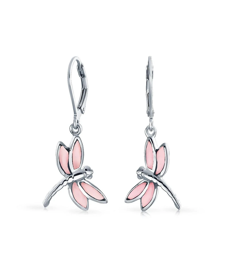 Bling Jewelry Dainty Butterfly Dragonfly Firefly Stone Shell Inlaid Dangle
