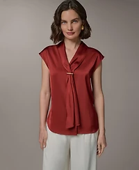 Donna Karan New York Petite V-Neck Top