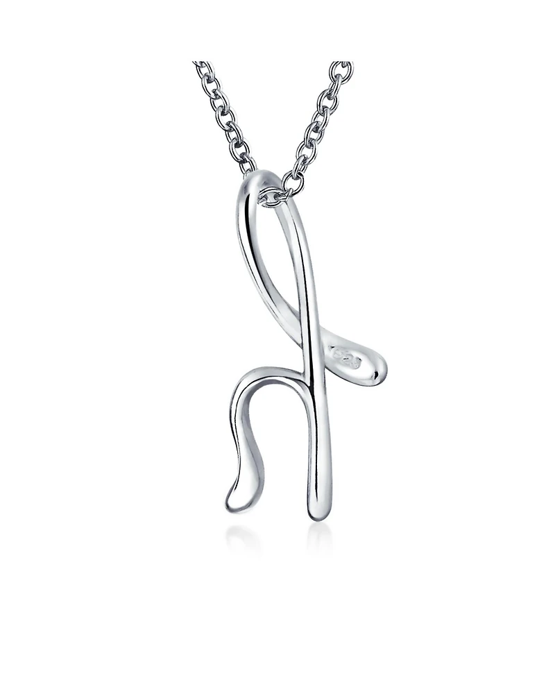 Bling Jewelry Alphabet Initial Pendant Necklace 18 Inch