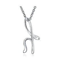 Bling Jewelry Alphabet Initial Pendant Necklace 18 Inch