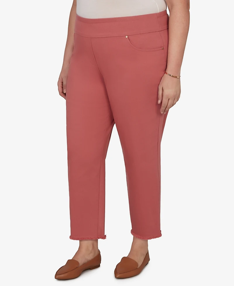 Alfred Dunner Plus Camden Market Rosewood Super Stretch Ankle Jeans