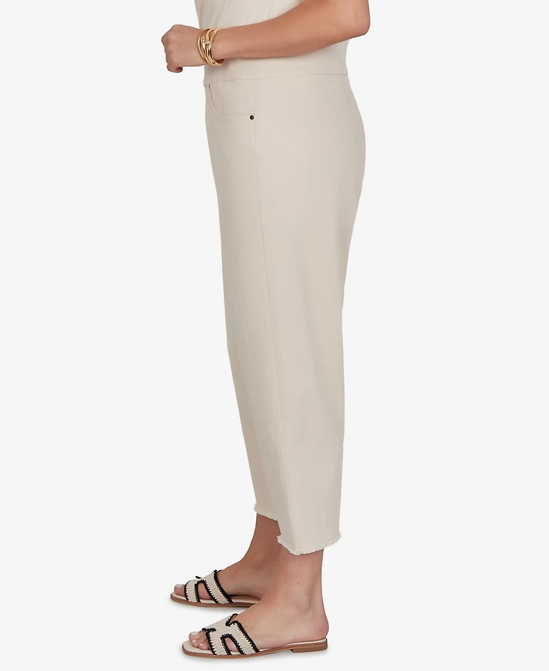 Alfred Dunner Plus Camden Market Natural Super Stretch Ankle Jeans