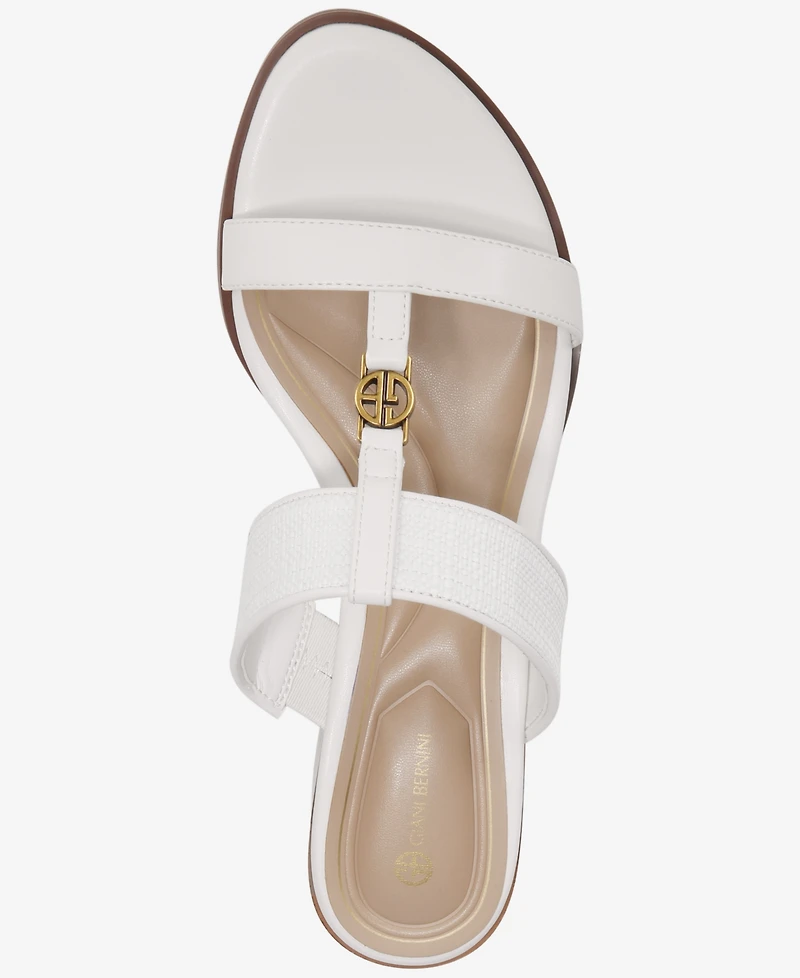 Giani Bernini Women's Almond Toe Stacked Heel Sandals, Macy's Exclusive