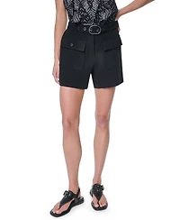 Dkny Women's Belted Patch Pocket Shorts