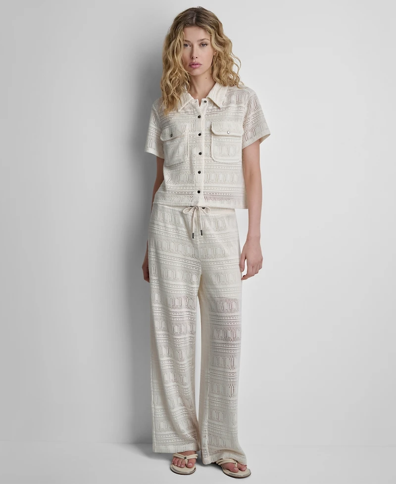 Dkny Women's Straight-Leg Drawstring Pants