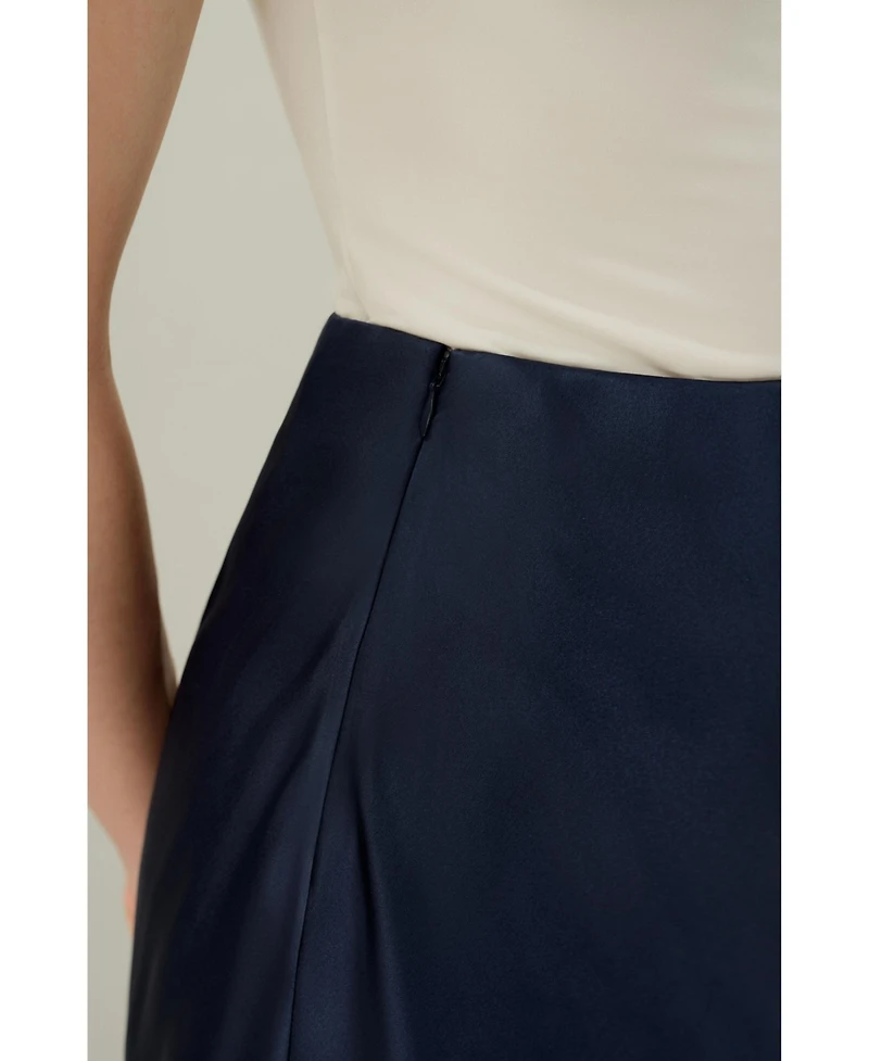 Lilysilk Women's Stretchy Charmeuse Minimalist Skirt