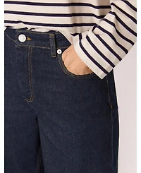 Whistles Women's Straight Ankle Length Jeans