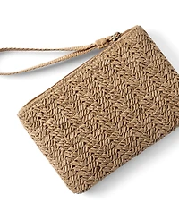 Lands' End Straw Wristlet