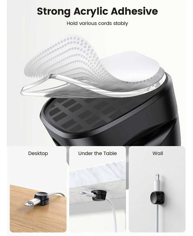 Lamicall 6Pack Desk Cable Management Clips