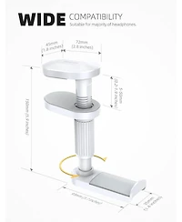 Lamicall Headphone Stand, 360degree(s) Rotating Headphone Hanger, Under Desk for Airpods Max, Sennheiser