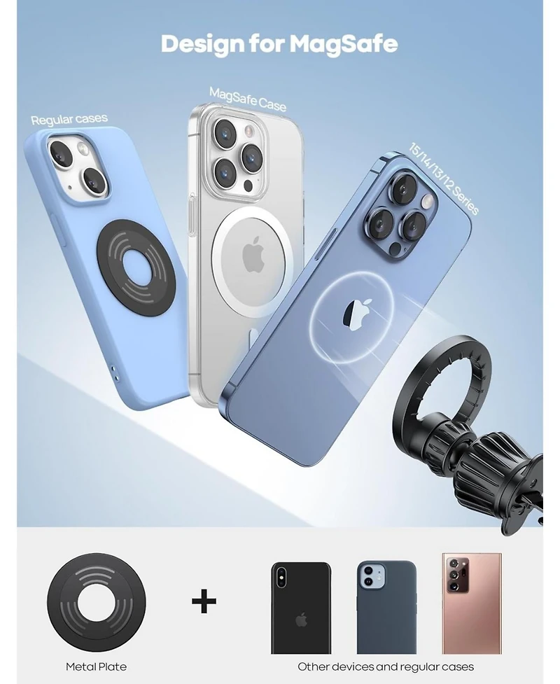 Lamicall Magnetic Car Phone Mount for MagSafe