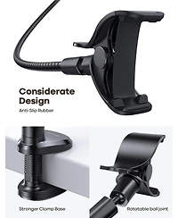 Lamicall Gooseneck Phone Holder for Bed - Overhead Cell Phone Mount Stand for Bed, Desk