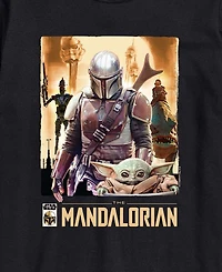 Airwaves Men's The Mandalorian Collage Short-Sleeve Graphic T-Shirt