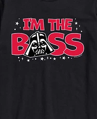 Airwaves Men's Vader Im The Boss Short-Sleeve Graphic T-Shirt