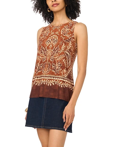 Vince Camuto Women's Back Keyhole Pull-On Tank Top