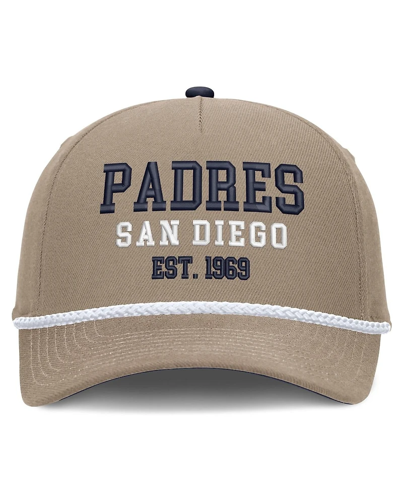 Nike Men's Khaki San Diego Padres Father's Day Rope Rise Adjustable Hat