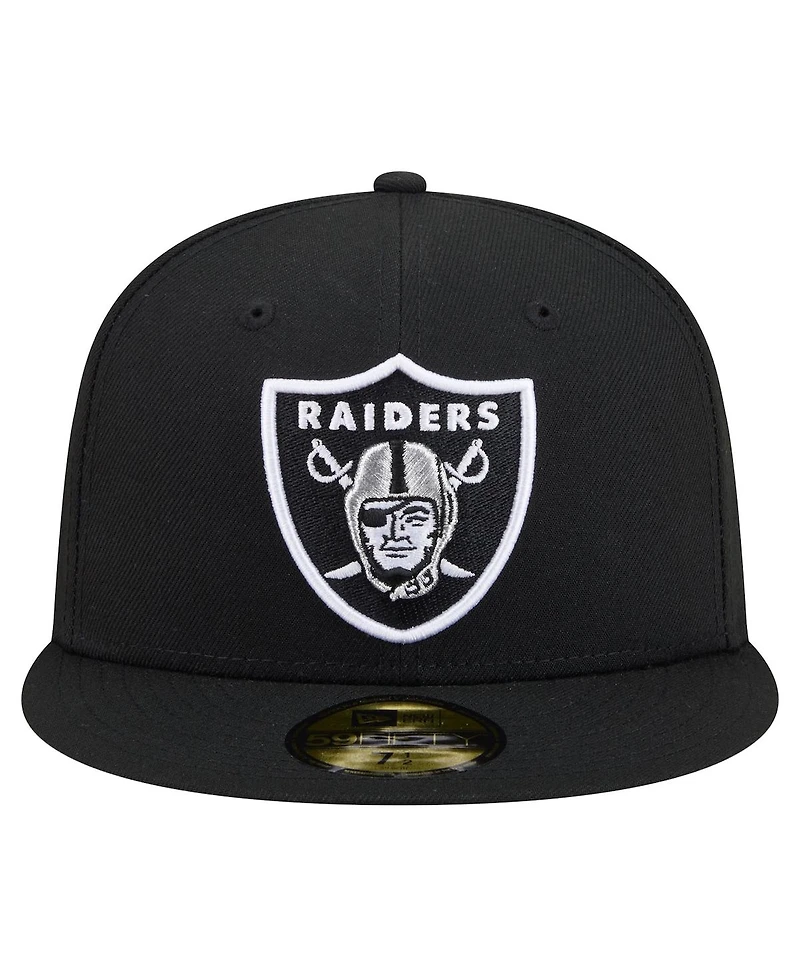New Era Men's Black Las Vegas Raiders 59FIFTY Fitted Hat