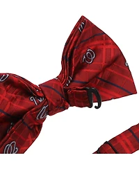 Eagles Wings Men's Red Washington Nationals Oxford Bow Tie