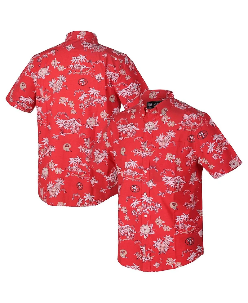 Reyn Spooner Men's Scarlet San Francisco 49ers Throwback Kekai Performance Button-Down Shirt