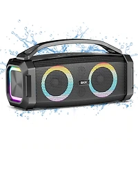Sugift Portable Bluetooth Speaker with Subwoofer, Mic & Party Lights