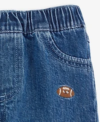 First Impressions Baby Boys' Mix & Match Embroidered Football Jeans, Macy's Exclusive