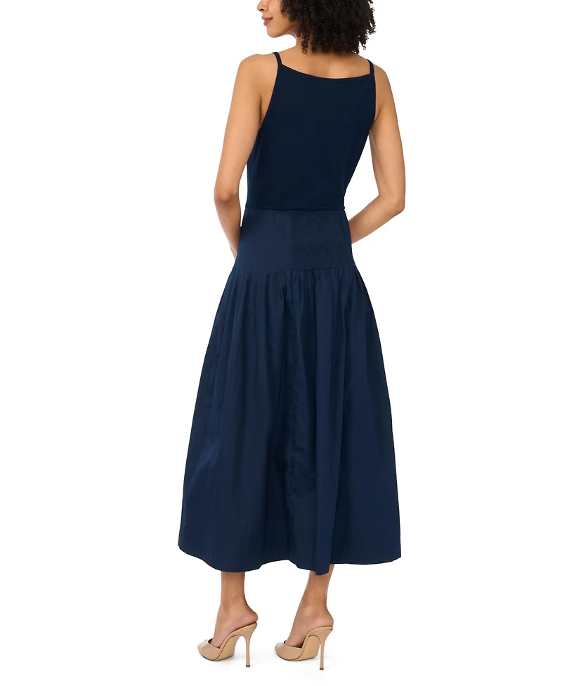 Vince Camuto Women's Sleeveless Cotton Midi Dress
