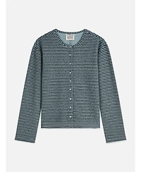 Scotch & Soda Women's and Sweatshirts Stripe Button Down Sweatshirt