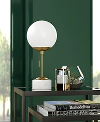 Hudson & Canal Reagan 18" Marble Tall Table Lamp