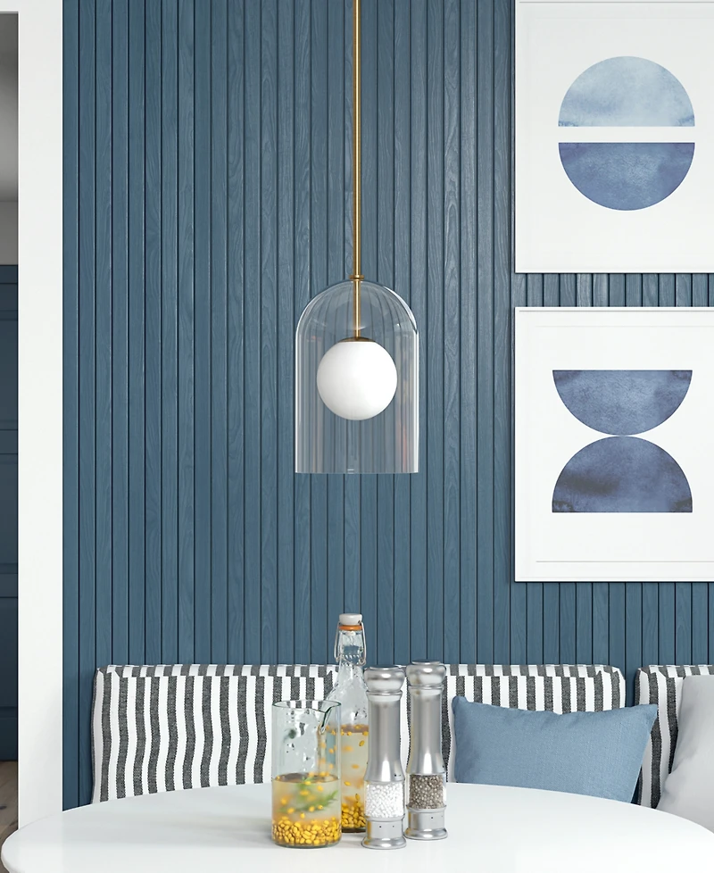 Hudson & Canal Sondre 7.88" Metal ide Double Layer Pendant