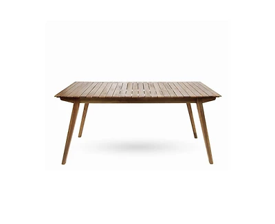 sumyeg Outdoor 69-Inch Solid Wood Dining Table