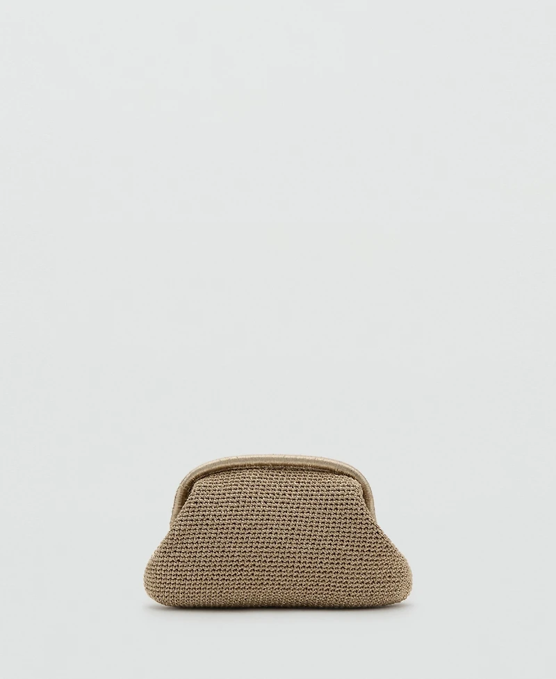 Mango Women's Lurex Clutch Bag