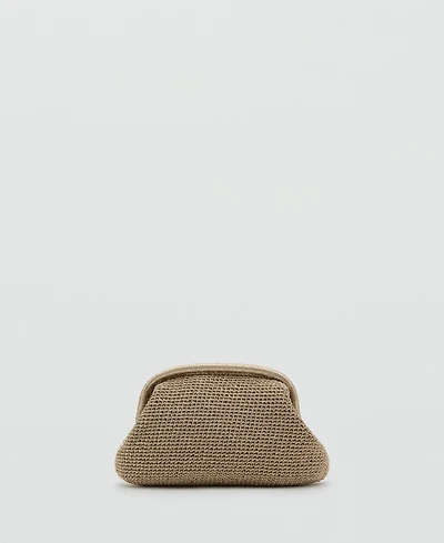 Mango Women's Lurex Clutch Bag