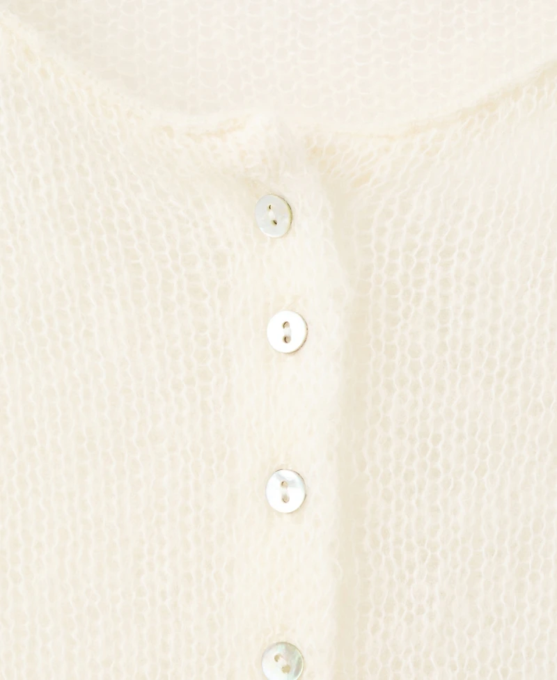 Mango Women's Open-Knit Wool Top