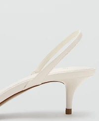Mango Women's Kitten-Heel Strap Sandals
