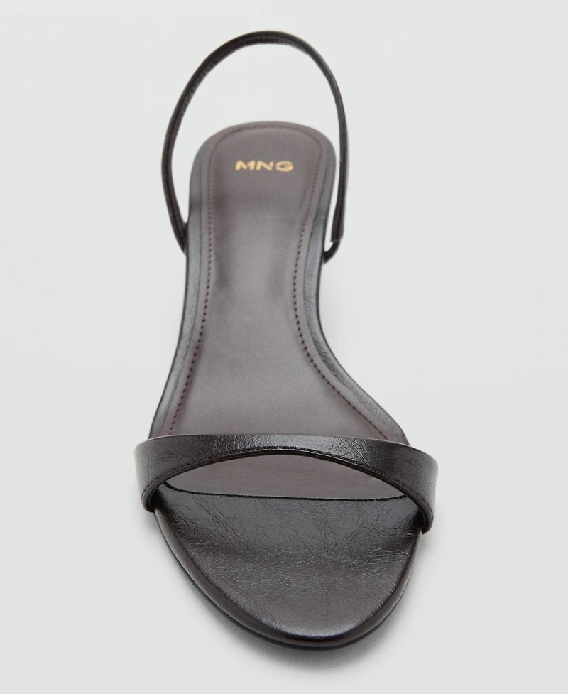 Mango Women's Kitten-Heel Strap Sandals