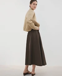 Mango Women's Flared Midi-Skirt