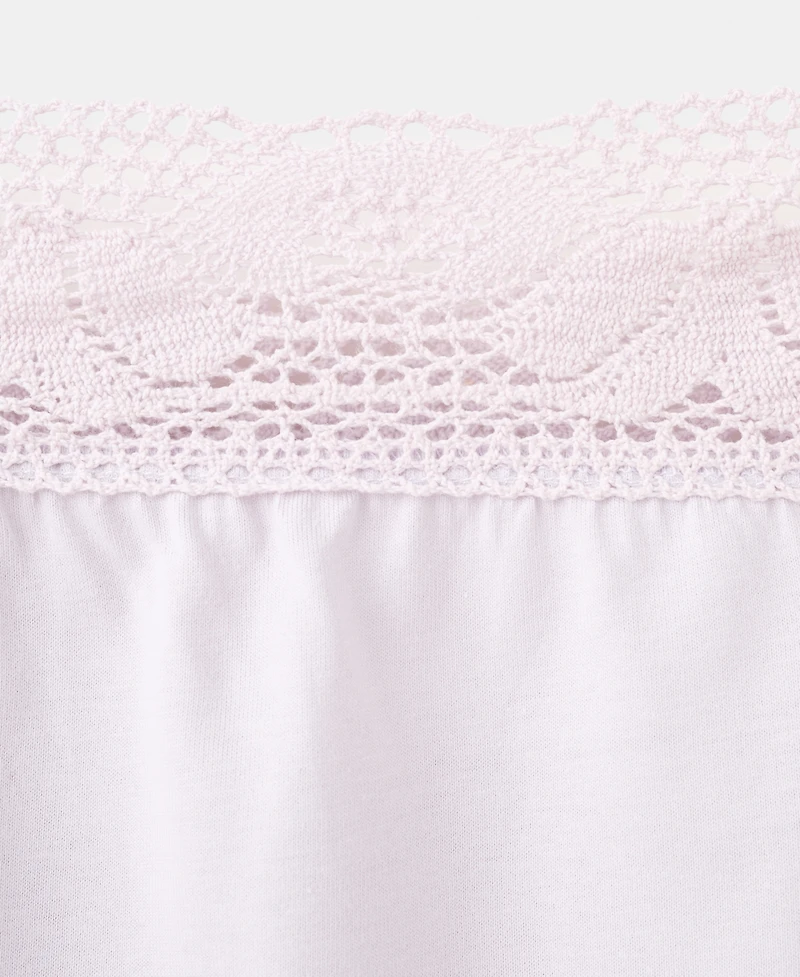 Mango Women's Cotton Lace Nightgown