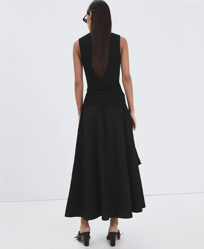 Mango Women's Flared Cotton Skirt