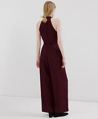 Mango Women's Halter-Neck Lyocell Jumpsuit