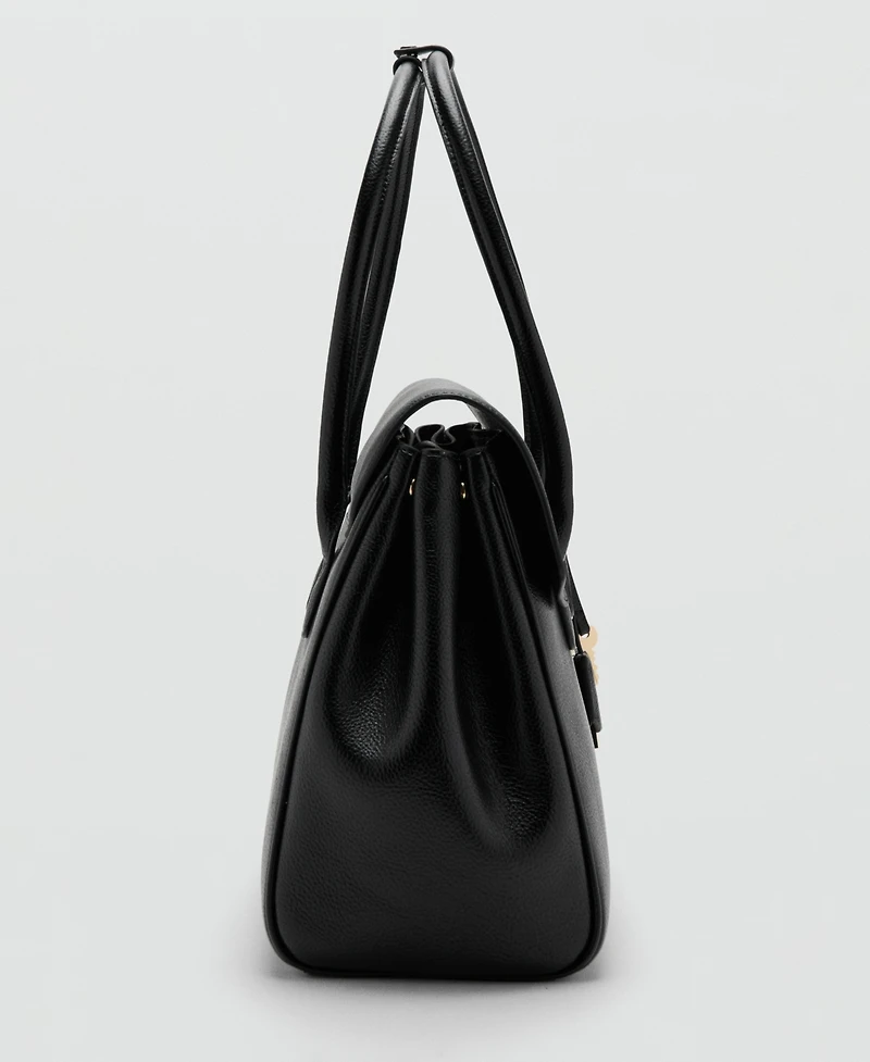 Mango Women's Medium City Flap Handbag