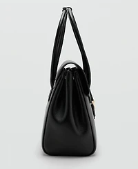 Mango Women's Medium City Flap Handbag