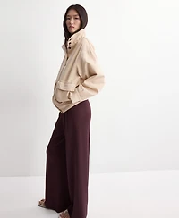 Mango Women's Mid-Rise Knit Pants
