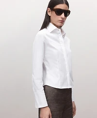 Mango Women's Concealed Closure Fitted Shirt