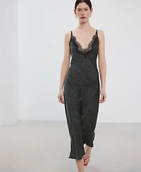 Mango Women's Polka Dot Lace Dress