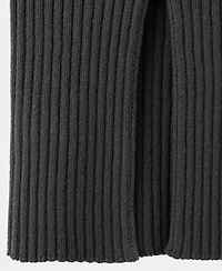 Mango Women's Slit Ribbed Top