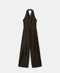 Mango Women's Bow Wrap Jumpsuit
